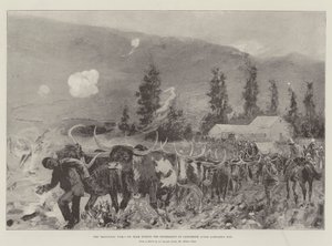 A Transvaal War, Ox Team visszavonulása alatt a Ladysmith-en a Lombard